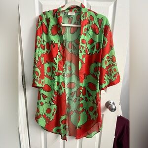 Arts Cow Poisoned Apple Kimono, XL